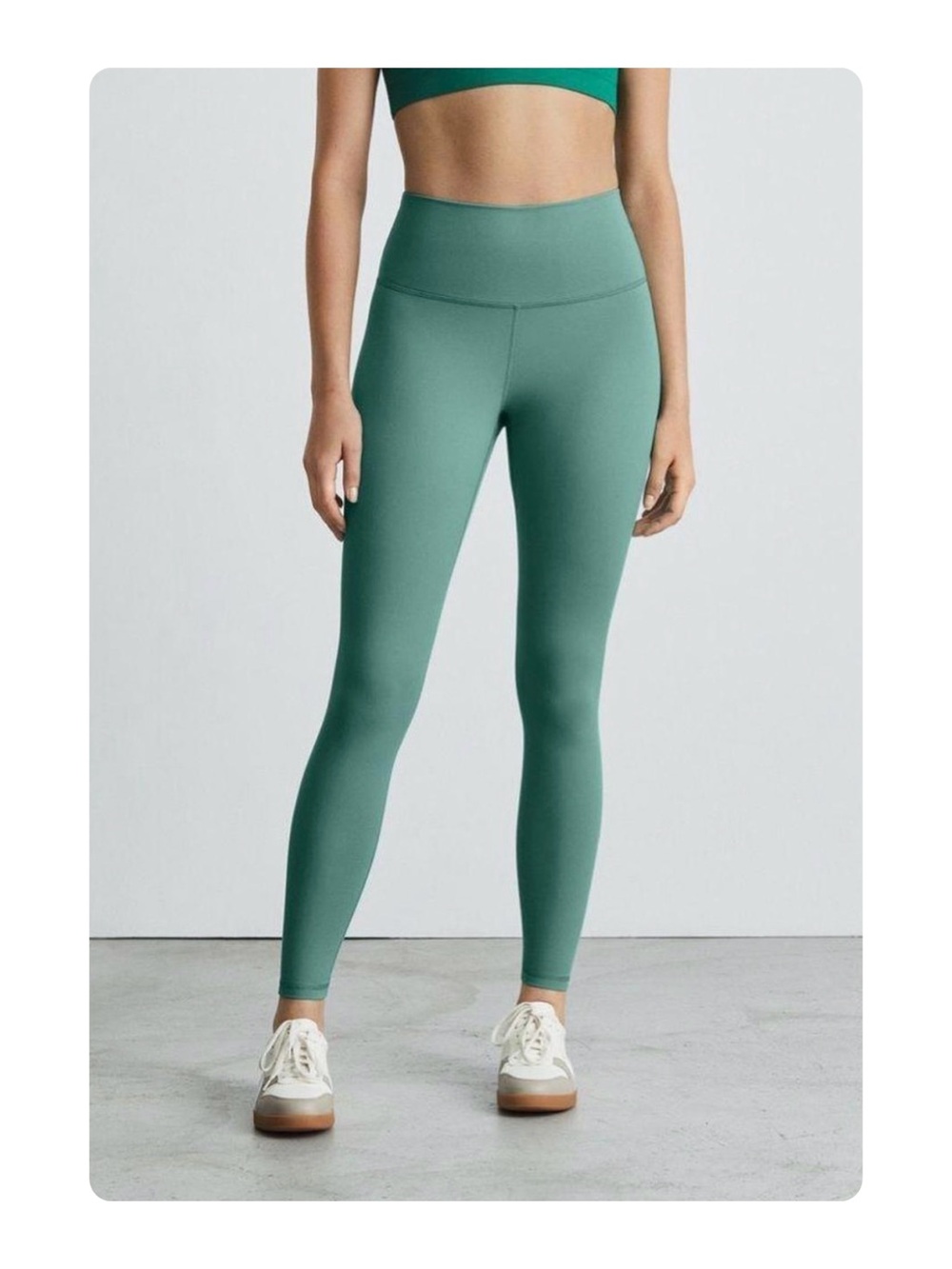 ★ Everlane NWT The Perform Legging Ankle in Soft Green L ★
